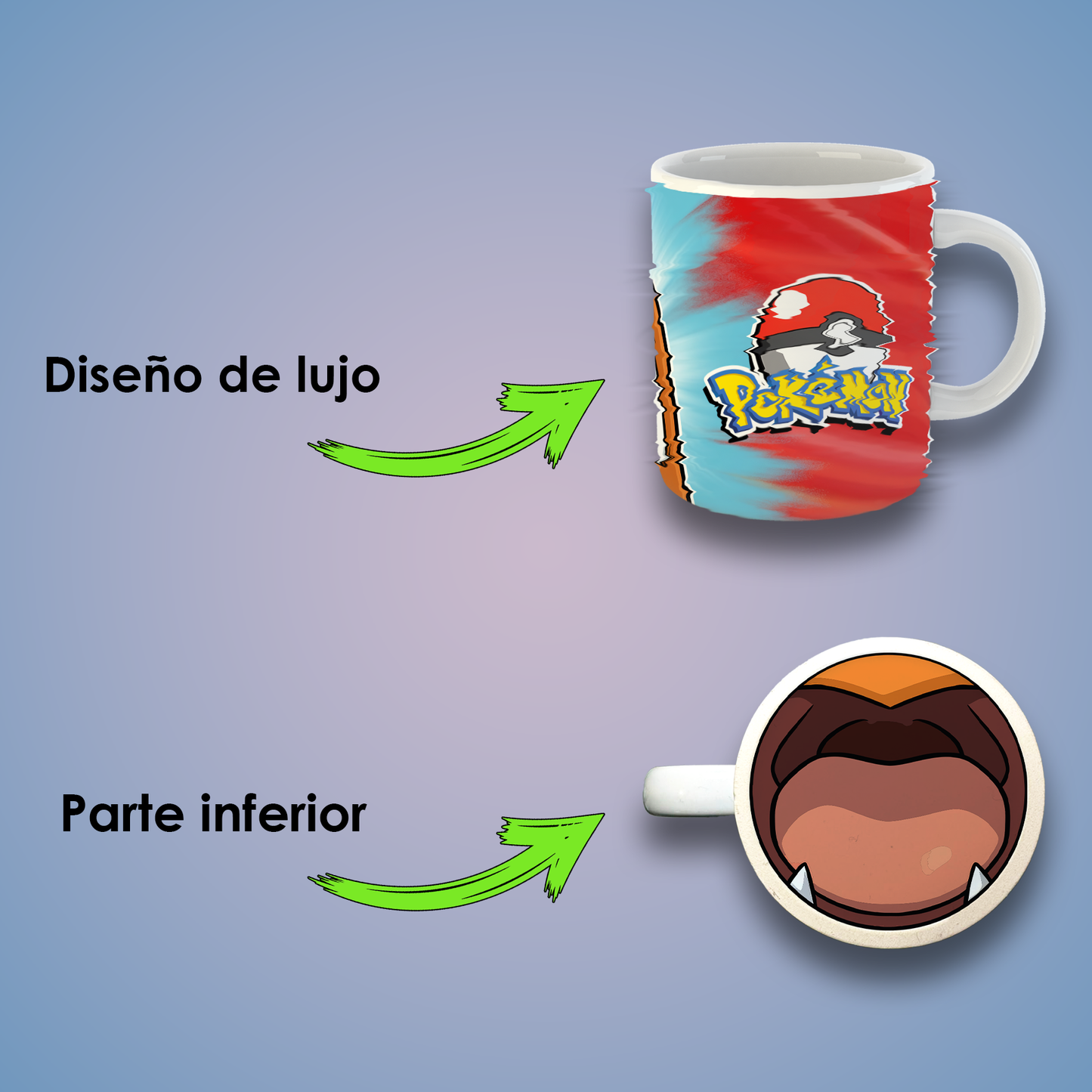Taza de Cerámica 11 oz Inspirada en Criaturas Mágicas | Impresión HD | Ideal para Coleccionistas
