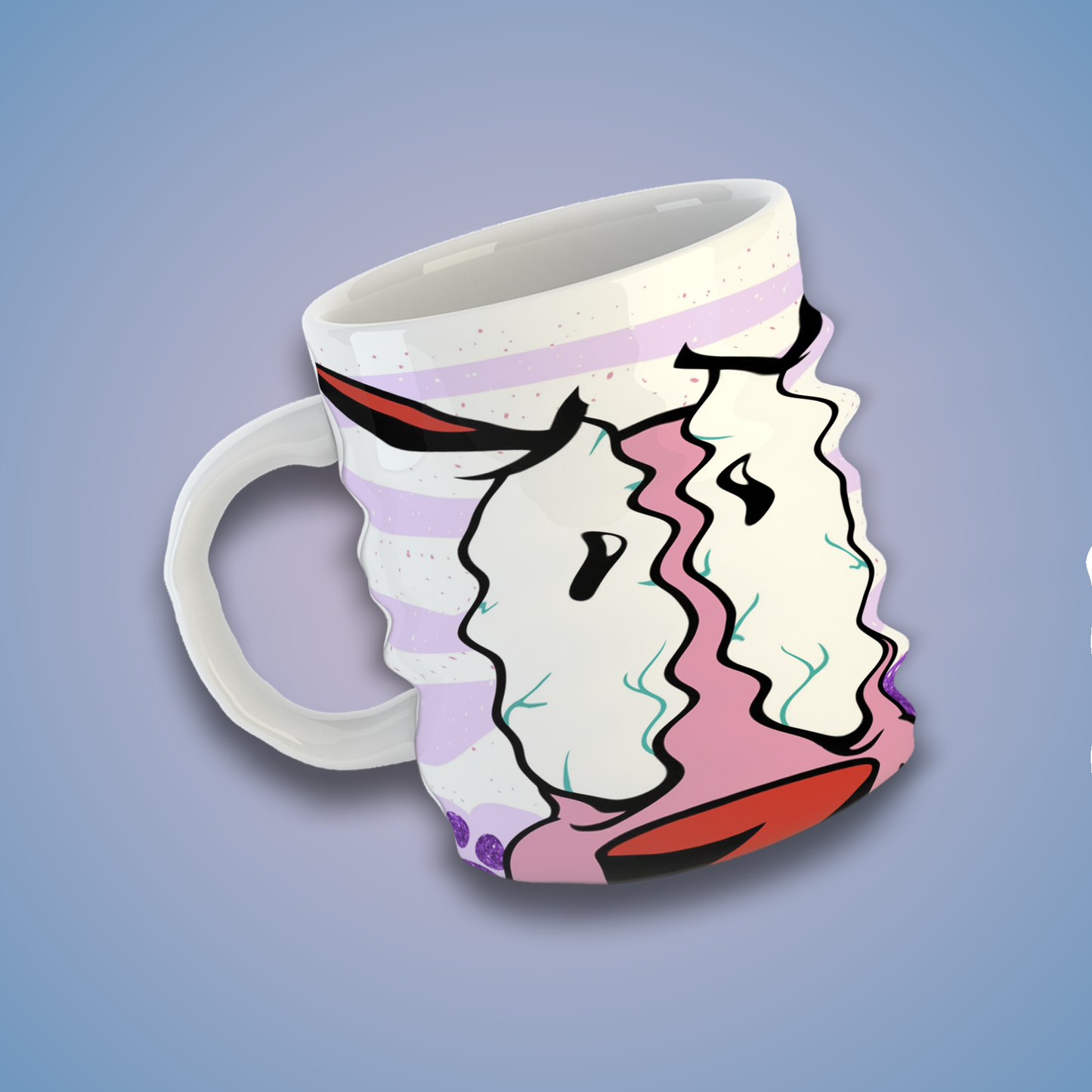 Taza de Cerámica 11 oz Inspirada en un Perro Valiente de la Animación Clásica | Impresión HD | Diseño Coleccionable