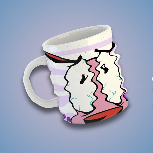 Taza de Cerámica 11 oz Inspirada en un Perro Valiente de la Animación Clásica | Impresión HD | Diseño Coleccionable