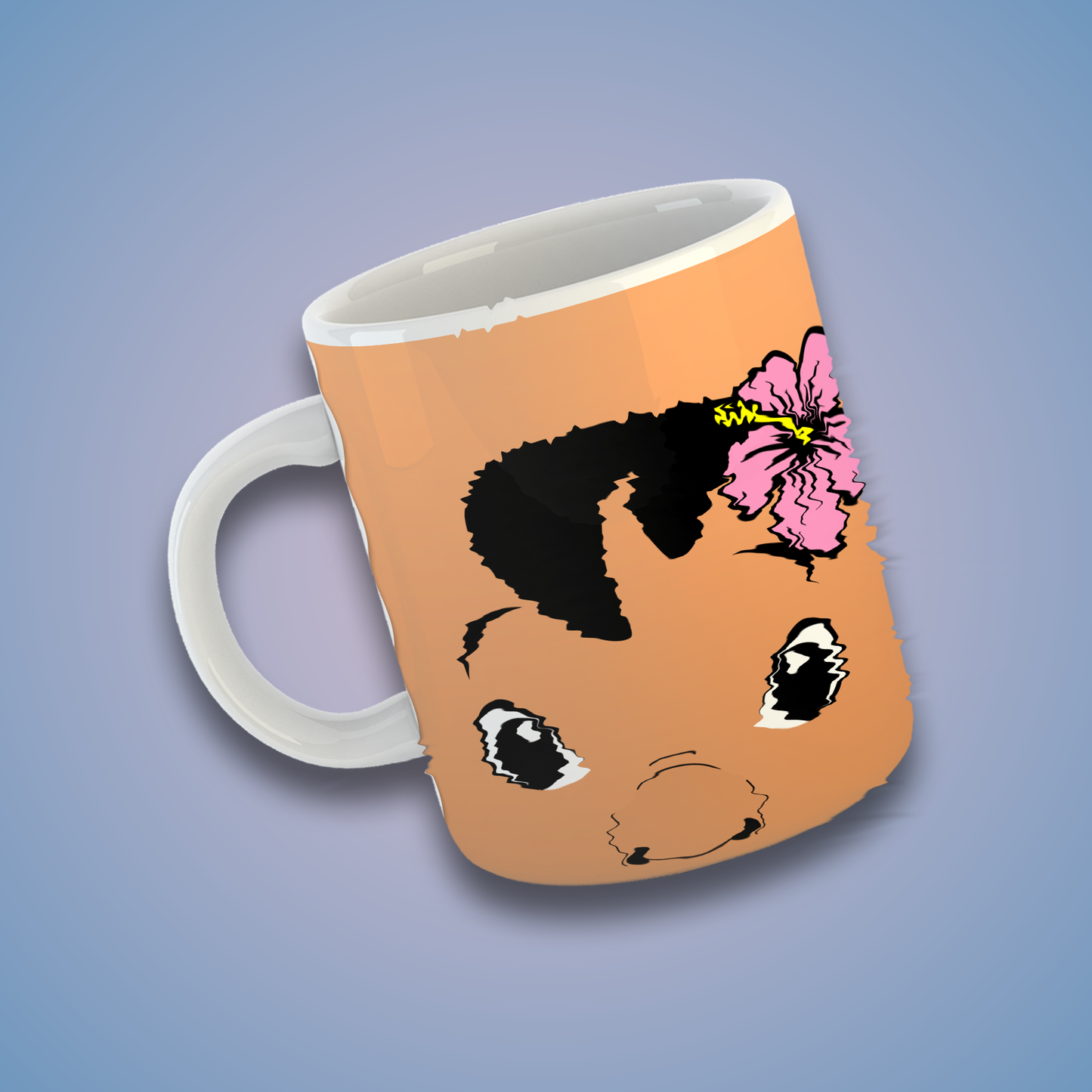 Taza de Cerámica 11 oz Inspirada en una Niña Hawaiana y su Travieso Amigo Alienígena | Impresión HD | Diseño Coleccionable