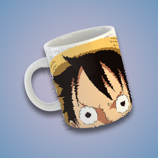 Taza de Cerámica 11 oz Inspirada en Dos Legendarios Piratas del Anime | Impresión HD | Diseño Coleccionable