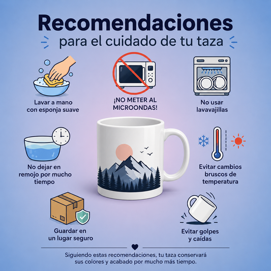 Taza de Cerámica 11 oz | Impresión HD por Sublimación | Consulta Modelos Disponibles
