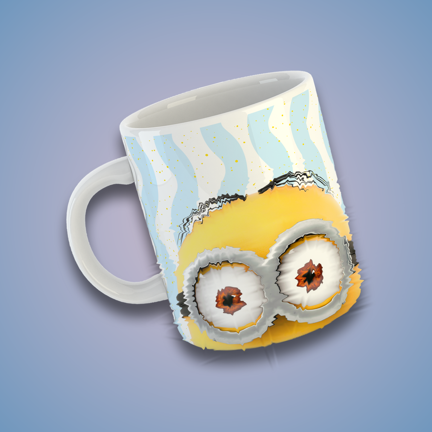 Taza de Cerámica 11 oz Inspirada en un Divertido Personaje Amarillo de la Animación | Impresión HD | Diseño Coleccionable