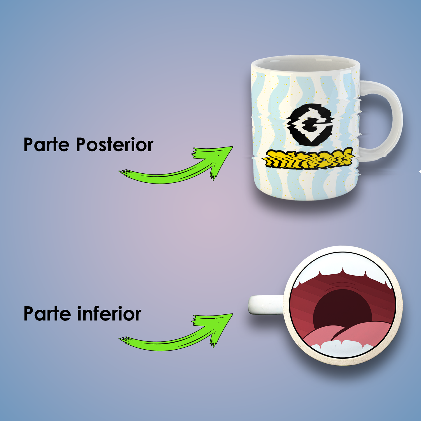 Taza de Cerámica 11 oz Inspirada en un Divertido Personaje Amarillo de la Animación | Impresión HD | Diseño Coleccionable