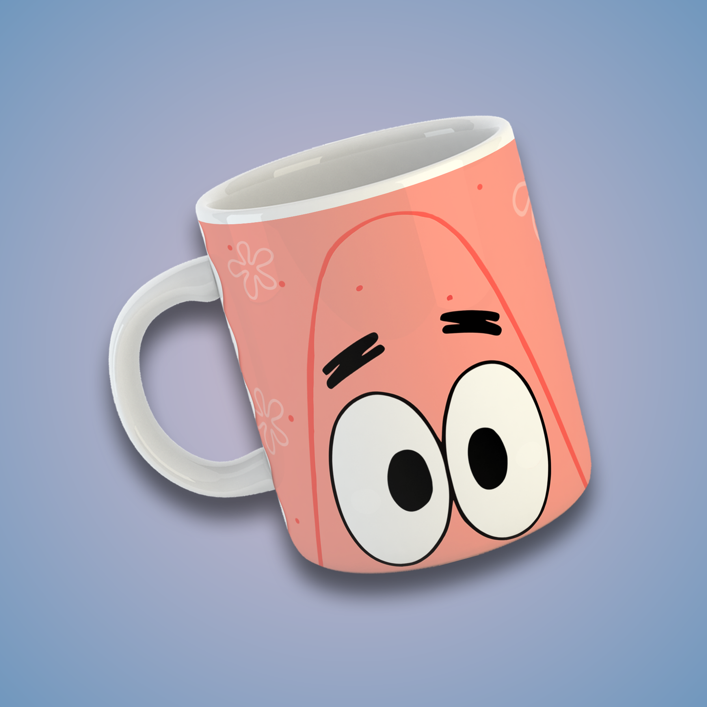 Taza de Cerámica 11 oz con Diseño Inspirado en una Esponja Marina y su Mejor Amigo | Impresión HD | Ideal para Regalo