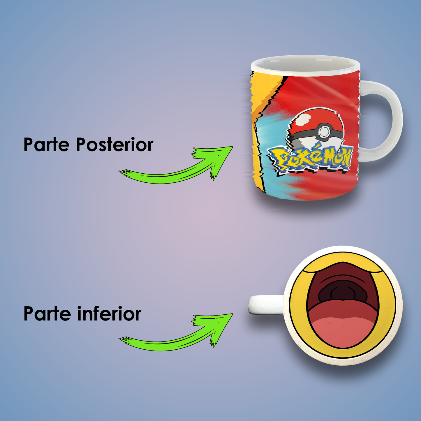 Taza de Cerámica 11 oz Inspirada en Criaturas Mágicas | Impresión HD | Ideal para Coleccionistas