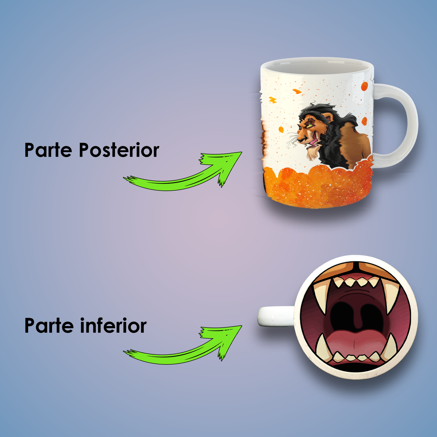 Tazas de Cerámica 11 oz Inspiradas en el Rey y el Príncipe Exiliado | Impresión HD | Diseños Coleccionables