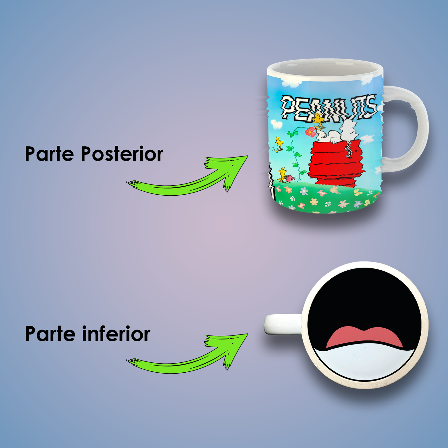 Taza de Cerámica 11 oz Inspirada en el Beagle Más Famoso | Diseño Completo HD | Coleccionable
