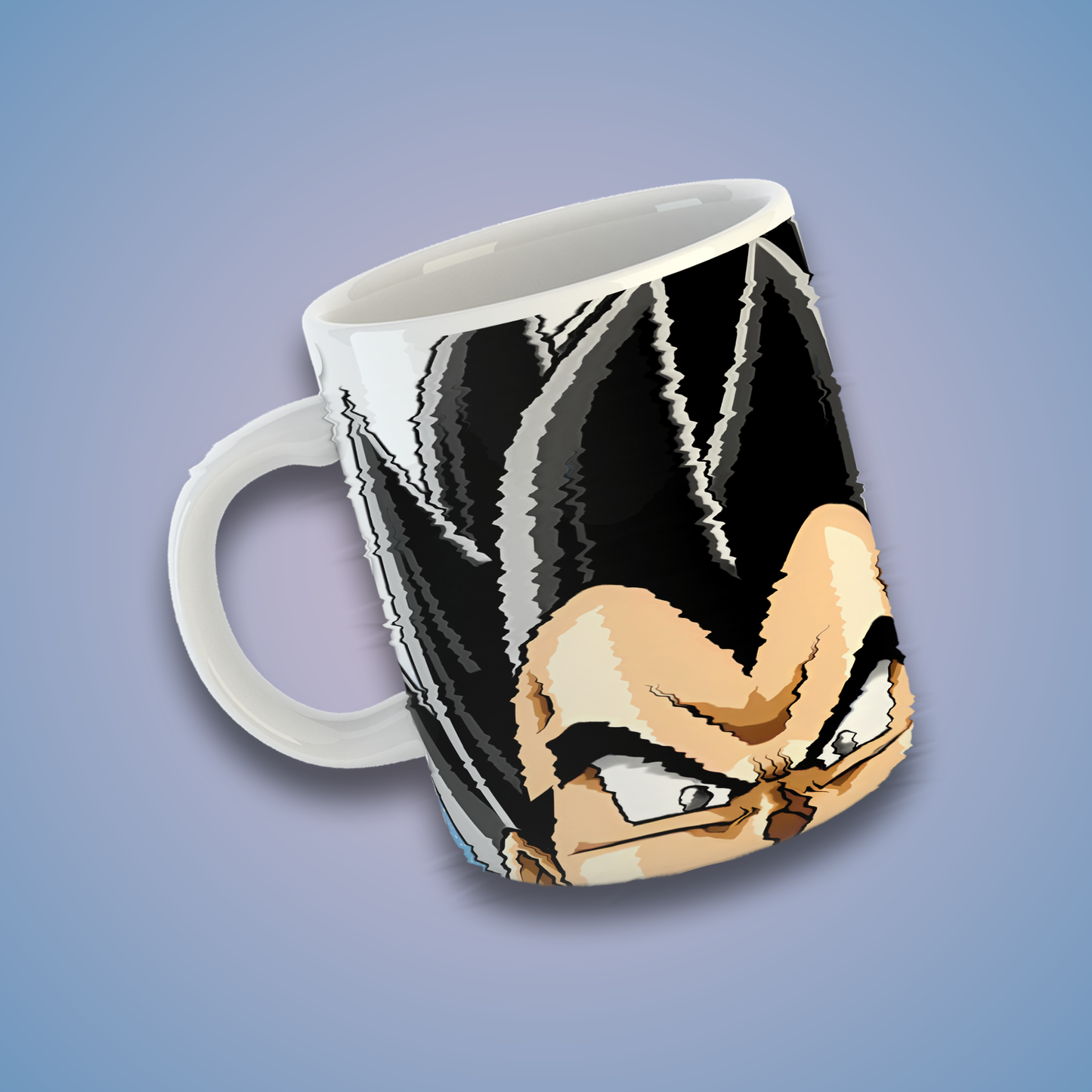 Taza de Cerámica 11 oz Inspiradas en Poderosos Guerreros de un Clásico Anime | Impresión HD | Diseño Coleccionable